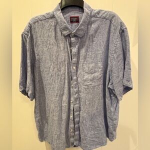 UNTUCKit 100% Linen Button Down Short Sleeve Shirt